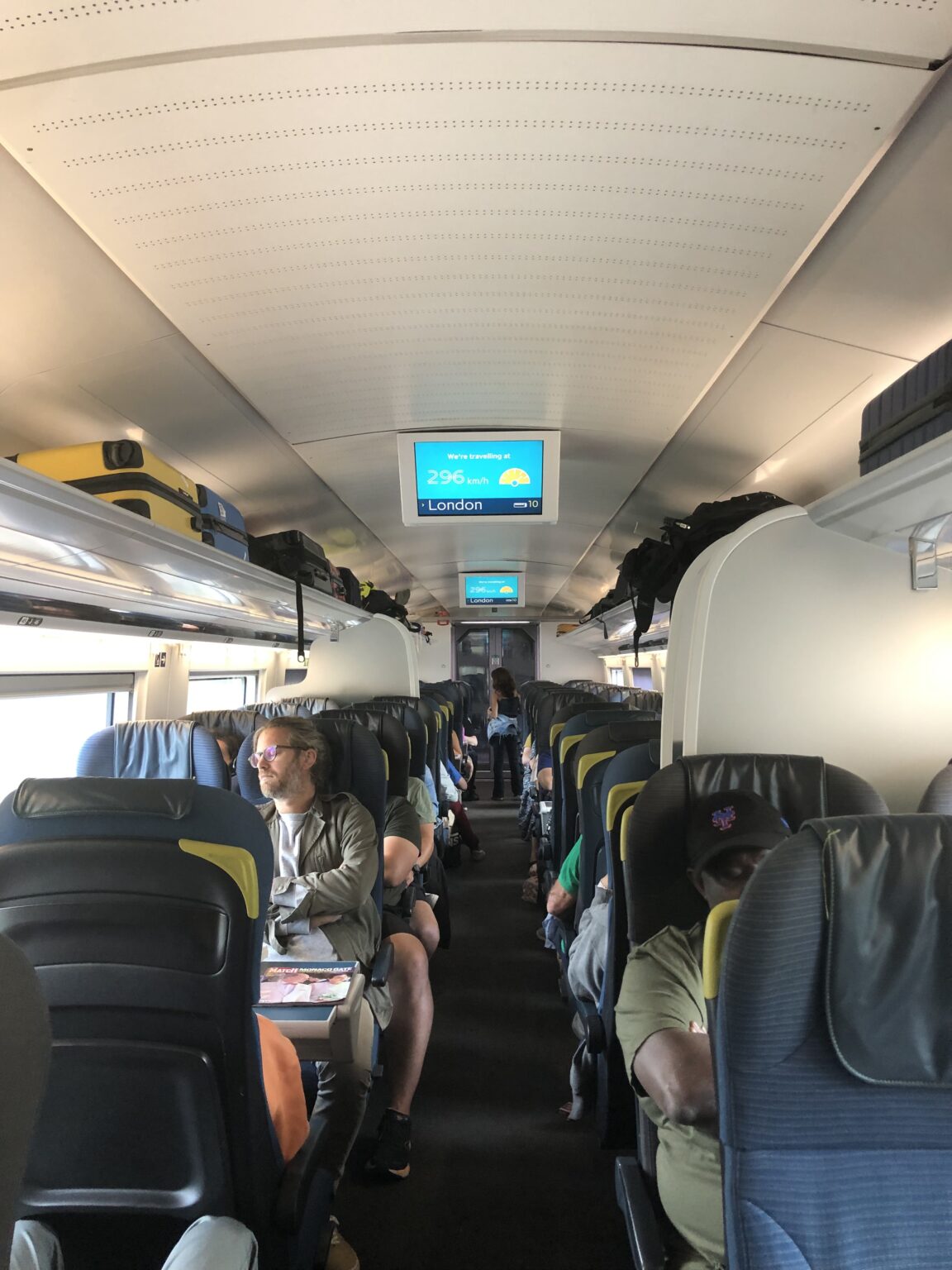 A bord de l'Eurostar